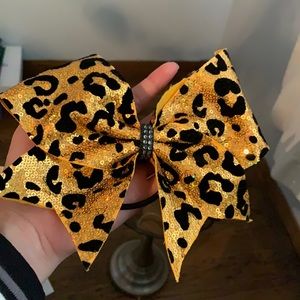 Cheer Bow Cheetah print